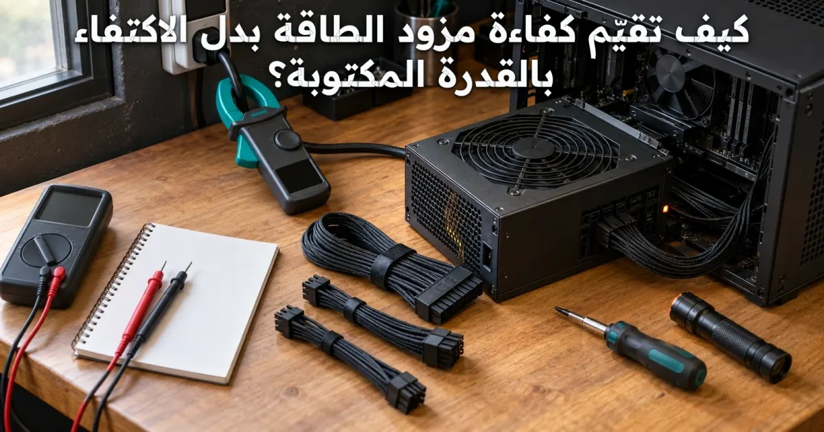 كيف تقيّم كفاءة مزود الطاقة بدل الاكتفاء بالقدرة المكتوبة؟