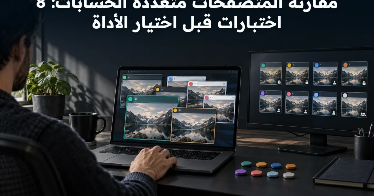 اختيار متصفح متعدد الحسابات: ثمانية اختبارات لبناء مقارنة عادلة