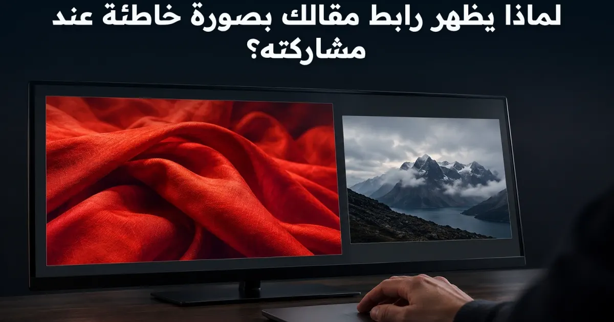 لماذا يظهر رابط مقالك بصورة خاطئة عند مشاركته؟