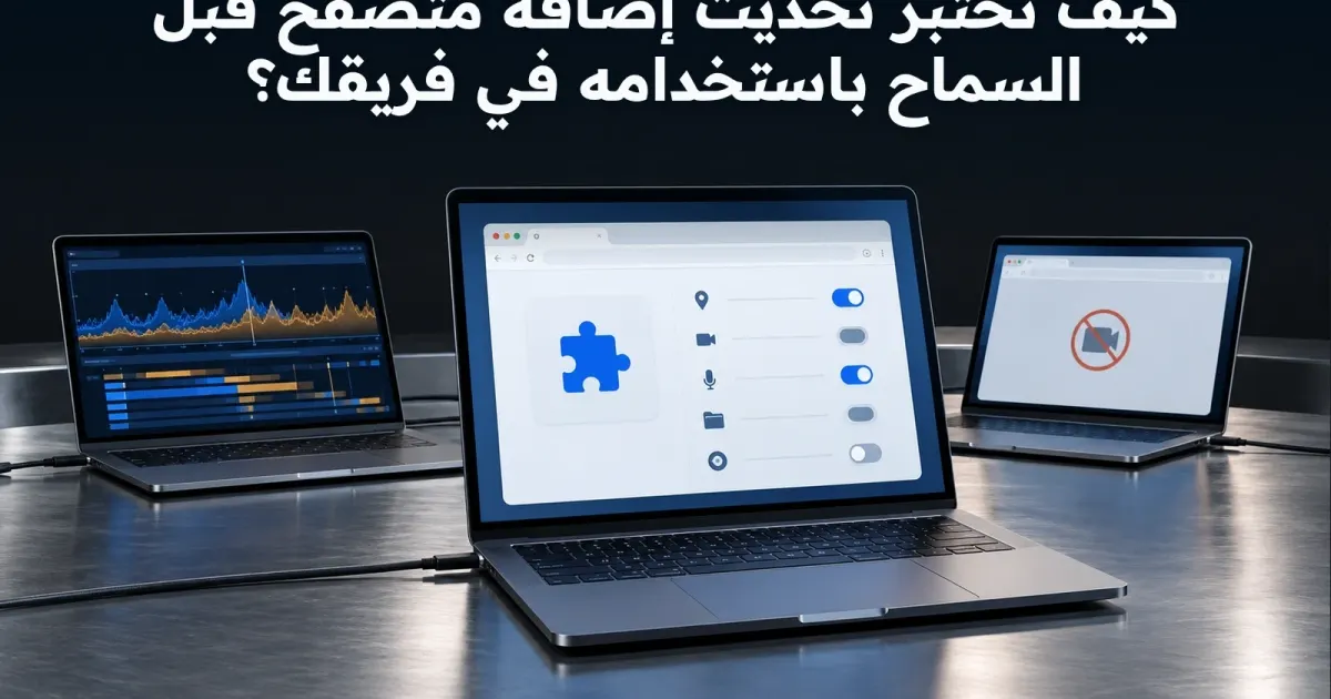 كيف تختبر تحديث إضافة متصفح قبل السماح باستخدامه في فريقك؟