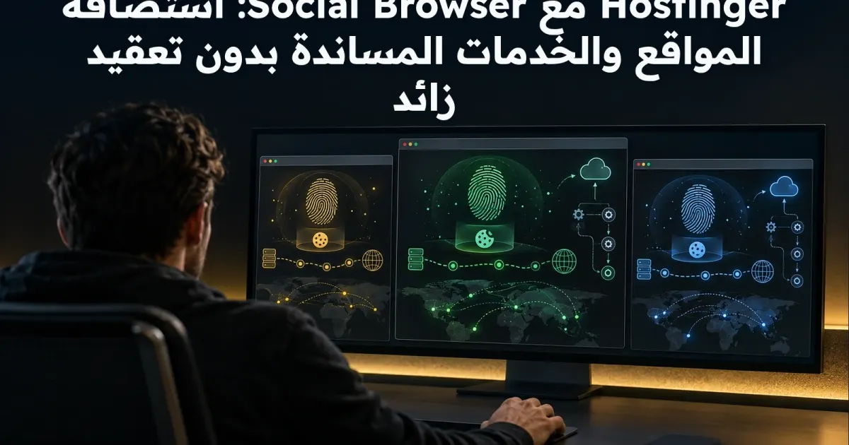 Hostinger مع Social Browser: استضافة المواقع والخدمات المساندة بدون تعقيد زائد