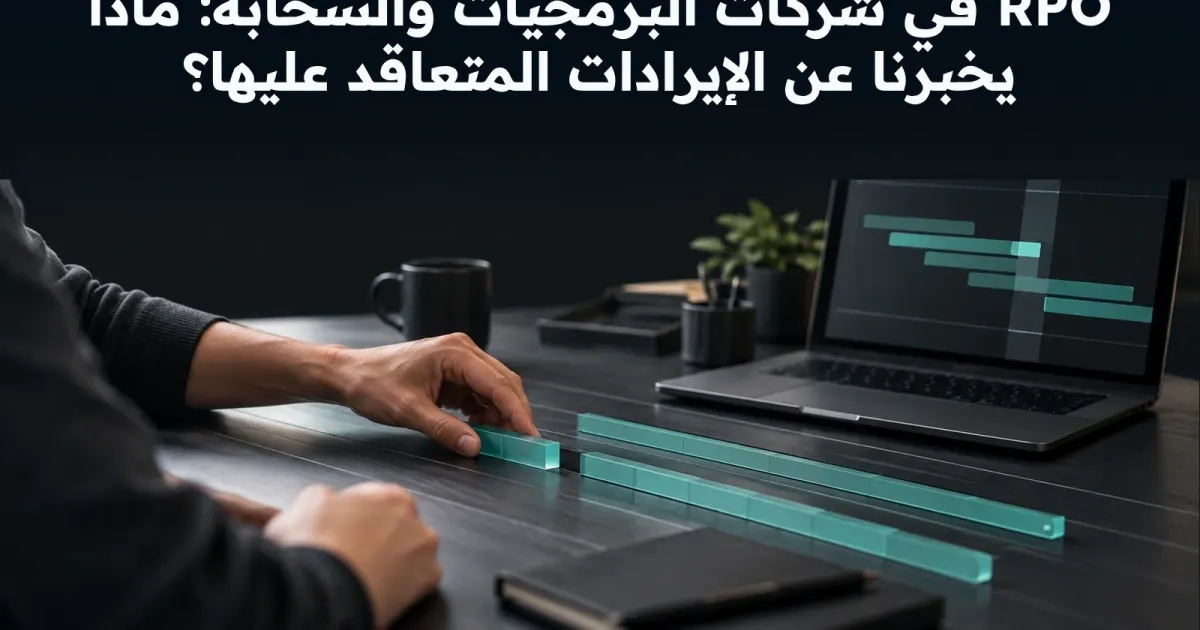 قراءة RPO في شركات السحابة: افصل رصيد العقود عن إيراد الفترة