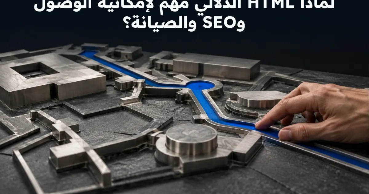 لماذا HTML الدلالي مهم لإمكانية الوصول وSEO والصيانة؟