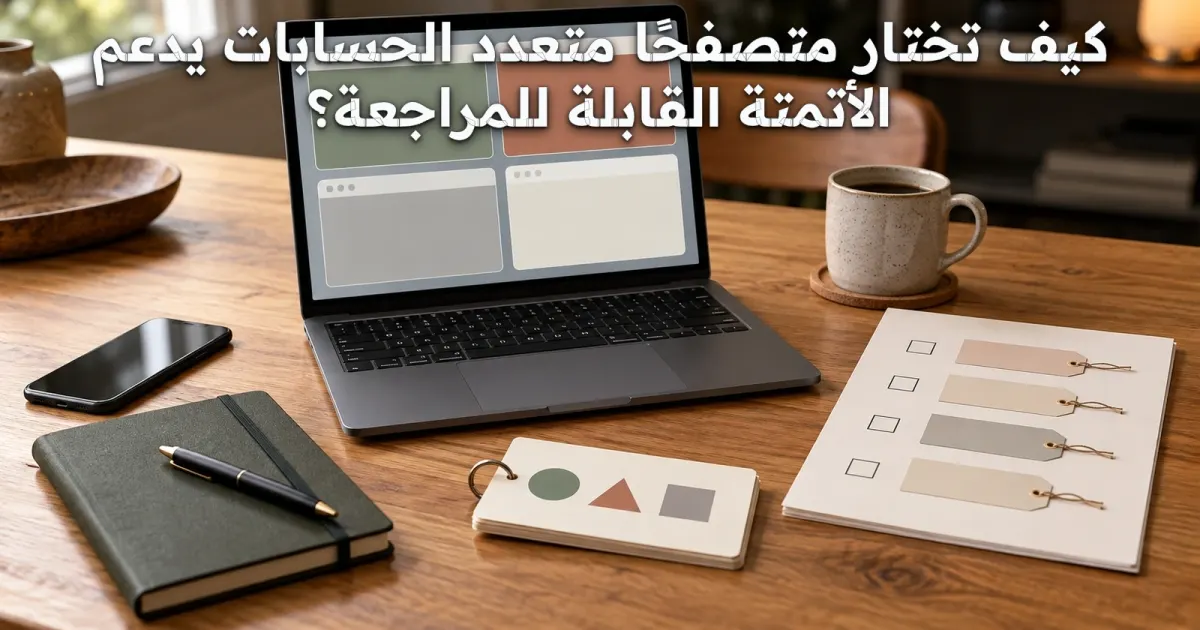 كيف تختار متصفحًا متعدد الحسابات يدعم الأتمتة القابلة للمراجعة؟