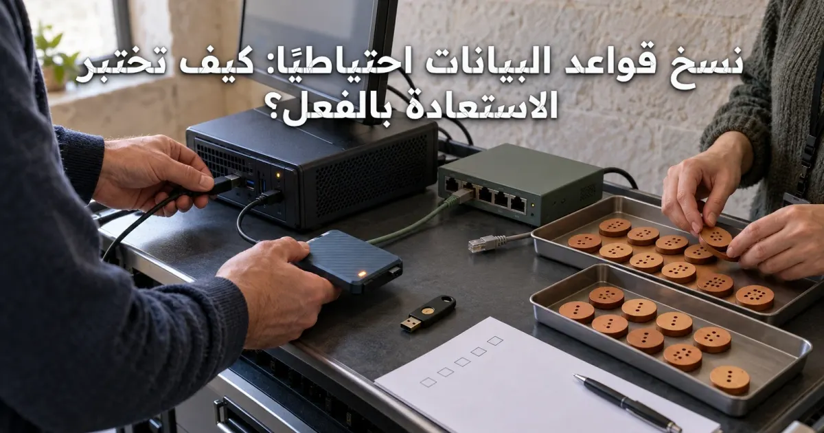 نسخ قواعد البيانات احتياطيًا: كيف تختبر الاستعادة بالفعل؟