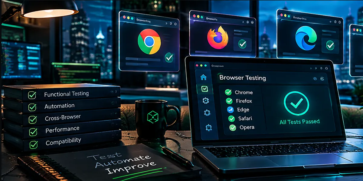 اختبارات وتشغيل المتصفح