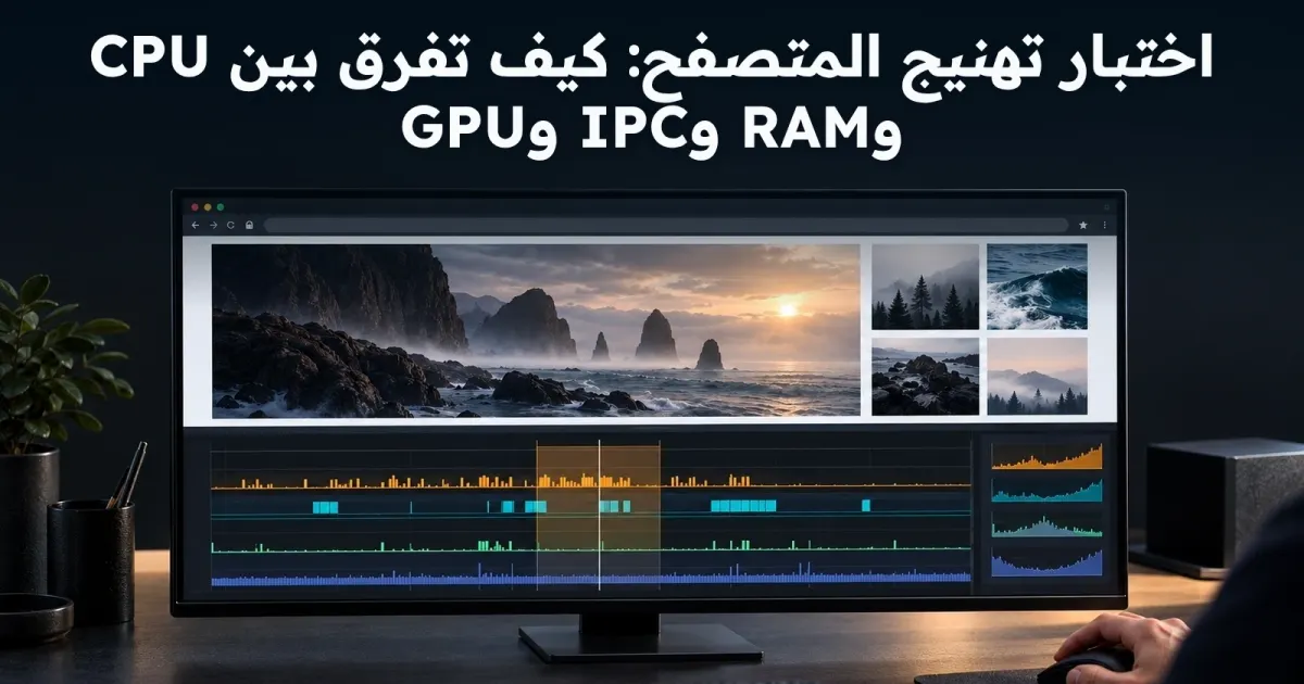 لحظة تهنيج المتصفح: سجل تشخيص يميز CPU وRAM وIPC وGPU