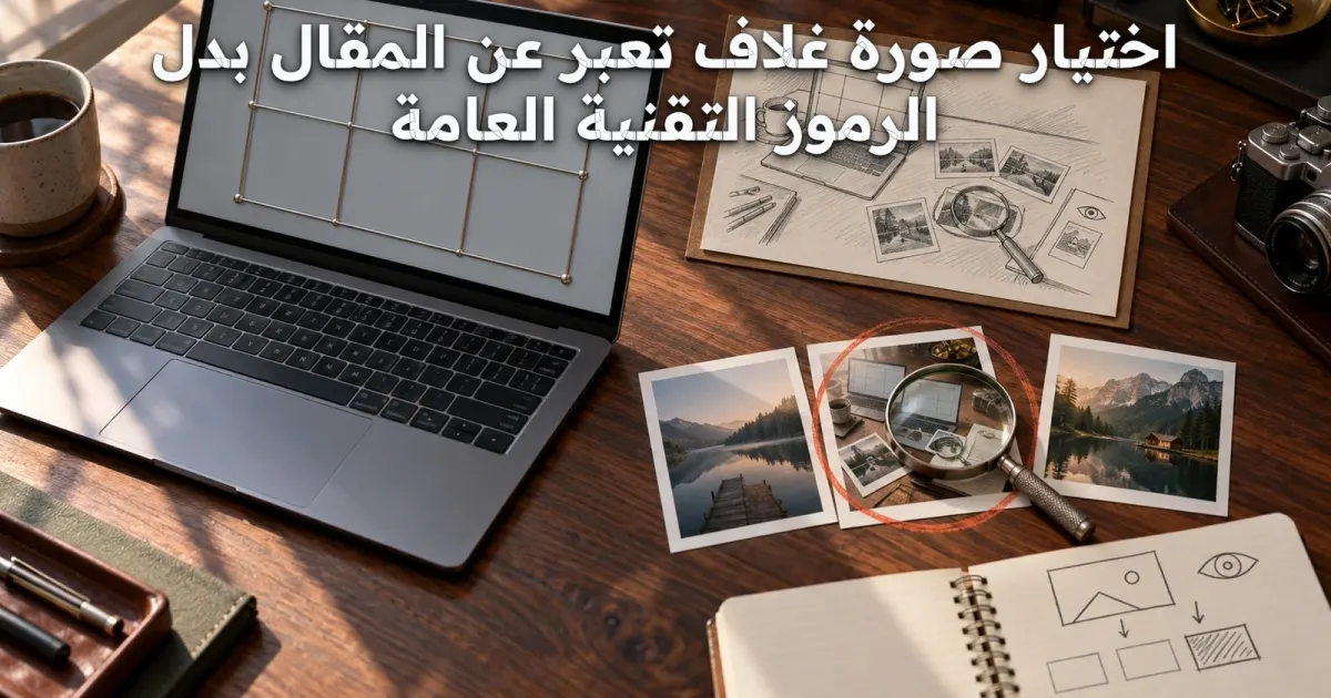 اختيار صورة غلاف تعبر عن المقال بدل الرموز التقنية العامة